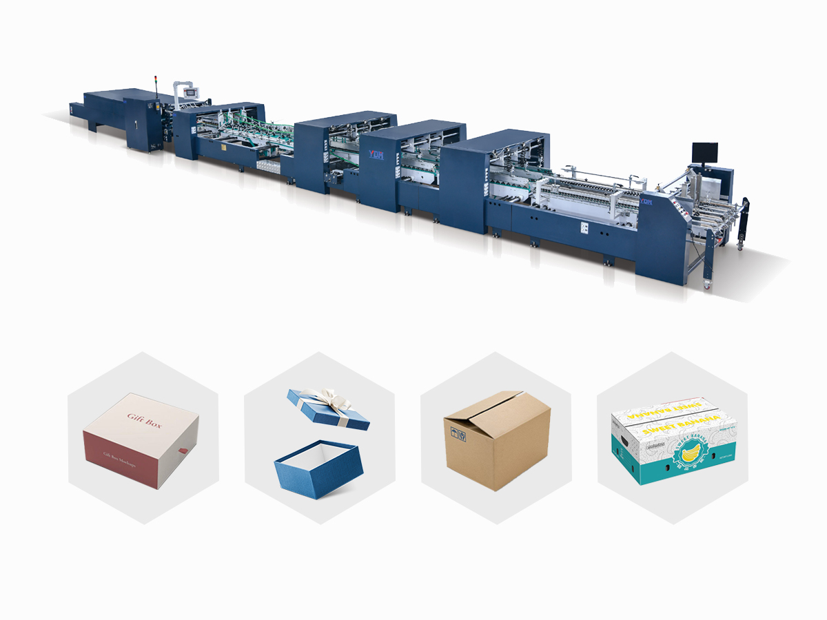 Computer-Box-Folding-Gluing-Machine